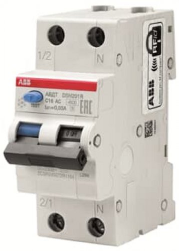 Автомат дифференциального тока АВДТ ABB DSH201R 2п 25А 30мА 4,5кА C тип AC картинка